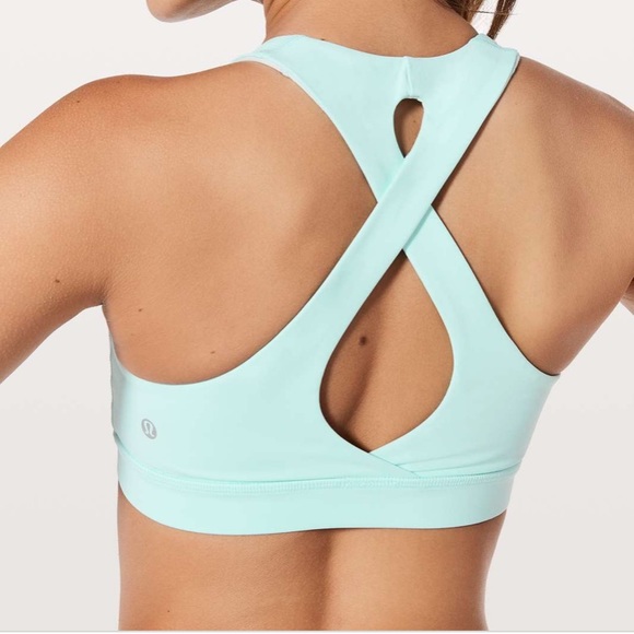 lululemon athletica Other - Lululemon time to sweat bra aquamarine EUC!